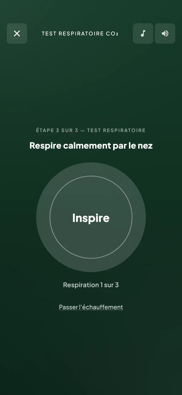 BreathLife - test de rétention de souffle avec niveaux personnalisés